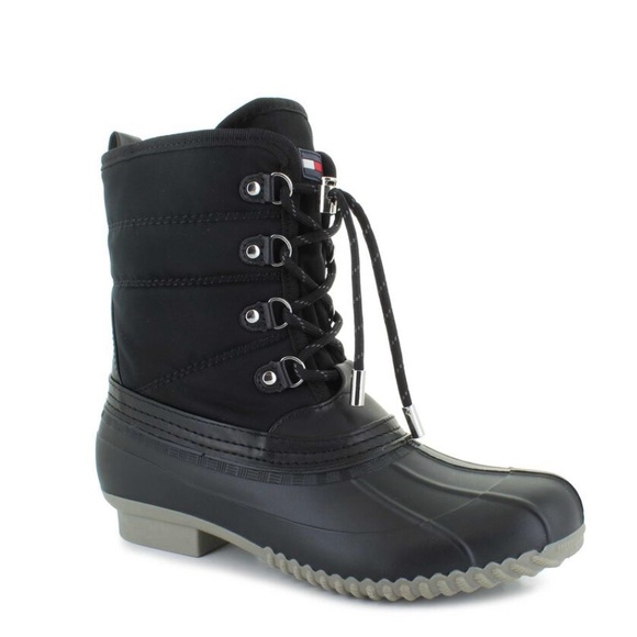 New In Box Tommy Hilfiger Raziel-SC Duck Boot Women Black Sizes 6M, 5M - Picture 12 of 12
